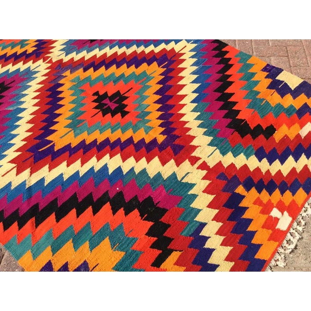 Bohemian Style Kilim Rug - 65" X 110" For Sale In Raleigh - Image 6 of 9