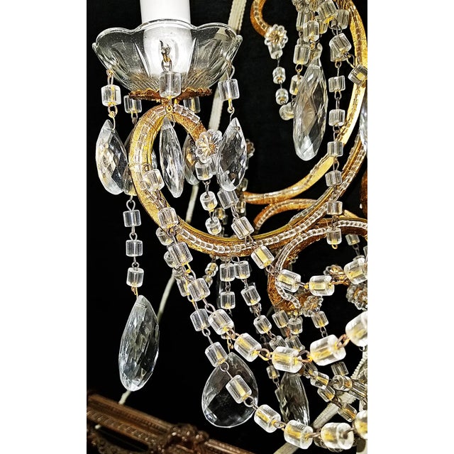 Gold 1970s Maria Teresa Italian Sconces, a Pair For Sale - Image 8 of 10