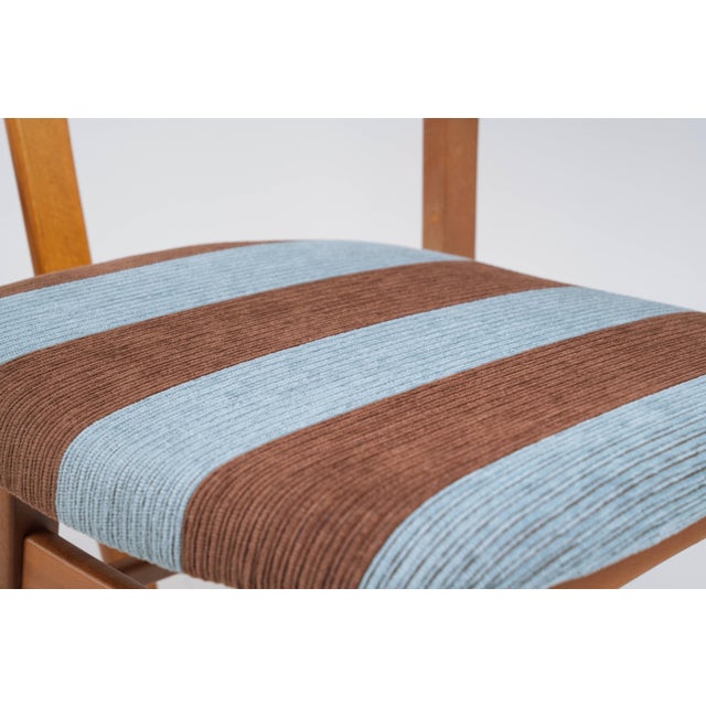 Mid-Century Modern Dining Room Chairs in Beech and Corduroy, 1950s, Set of 2 For Sale - Image 16 of 17