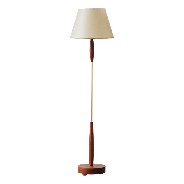 Vintage Teak Floor Lamp, 1960s For Sale