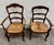 French Country Antique French Country Style Louis XV Style Ladder Back Rush Seat Arm Chairs For Sale - Image 3 of 10