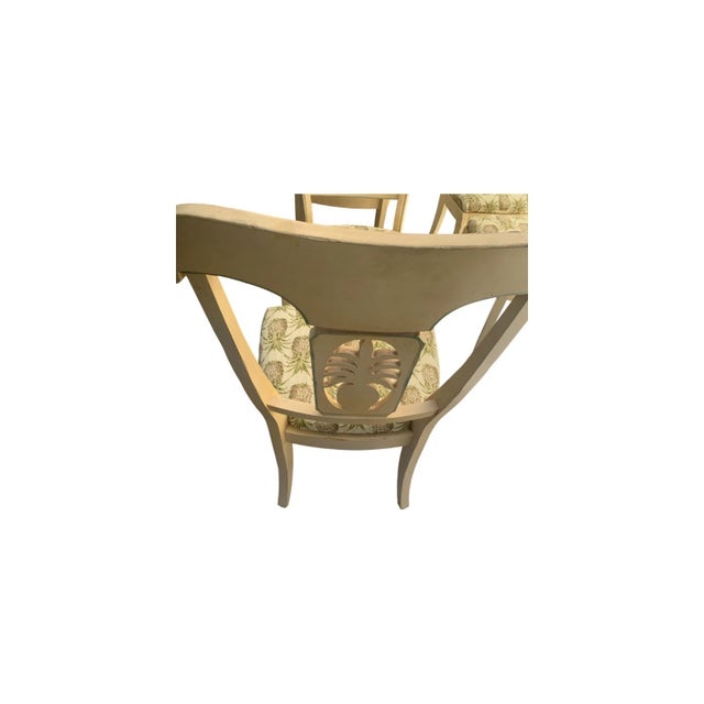 Late 20th Century Ethan Allen Legacy Collection Pineapple Back Dining Chairs Set of 6 For Sale - Image 9 of 13
