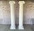 Very Large 8 Ft Neoclassical Fluted White Carved Wood Architectural Columns, a Pair For Sale - Image 9 of 15