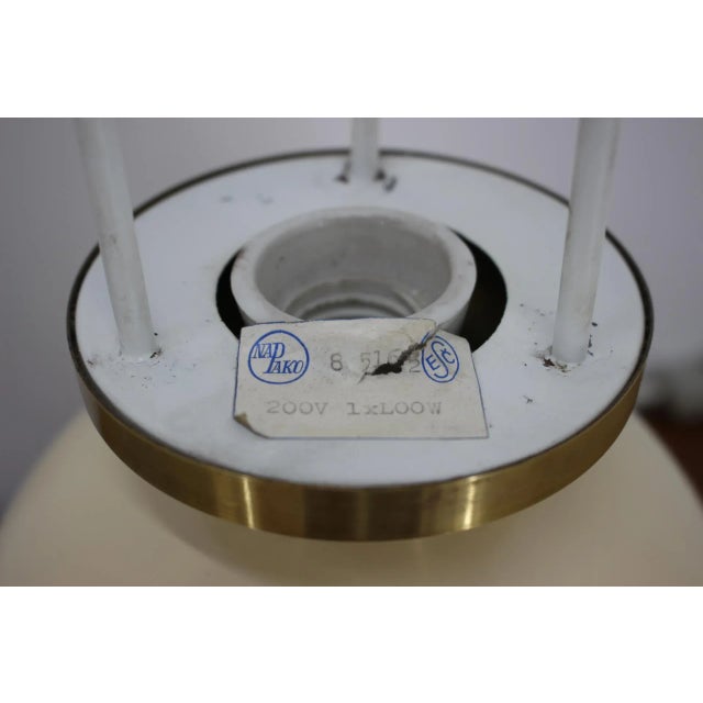 1960s Brass and Plaster Table Lamp from Napako, 1960s For Sale - Image 5 of 11