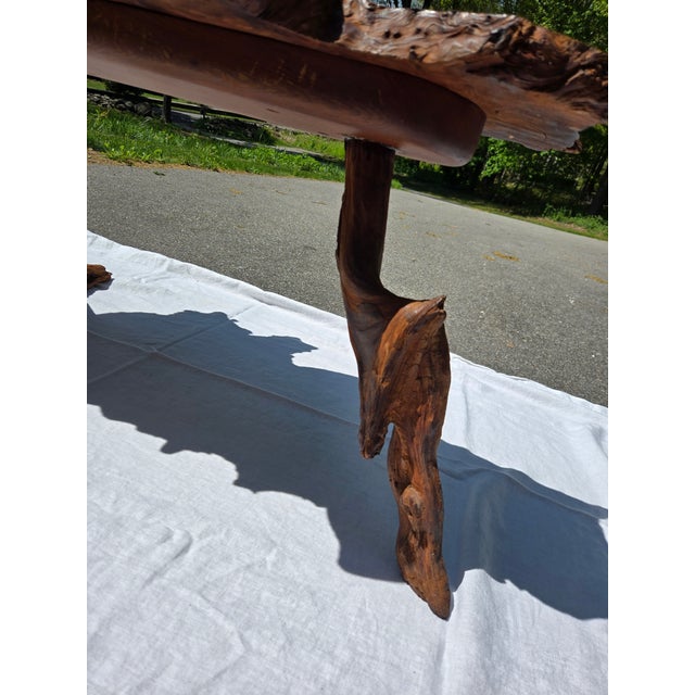 George Nakashima Vintage Live Edge Coffee Table or Bench For Sale - Image 4 of 10