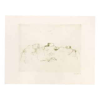 Zoran Antonio Music, Jardins déserts peut-être, 1976, Engraving For Sale