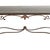 Mid 20th Century Italian Wrought Iron Framed Laminated Marble-Design Wood Console / Entry Table For Sale - Image 5 of 9