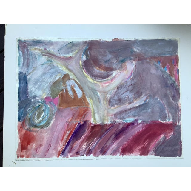 Joanna Salska Abstract Composition - 22 x 30 in For Sale - Image 4 of 4