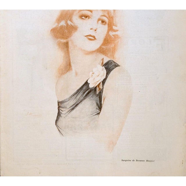 Le Sourire 1924 Suzanne Meunier "Sanguine" Cover Print For Sale - Image 4 of 4
