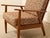 Mid 20th Century Vintage Mid-Century Modern Walnut Armchair in Textured Brown Upholstery For Sale - Image 5 of 7