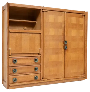 Cupboard by Guillerme et Chambron for Votre Maison, 1950s