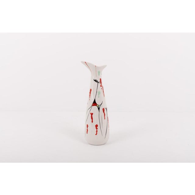 Vintage glazed and hand painted vase from F. Rasa, Taormina. Marked, Condition Good I have official proof of authenticity...