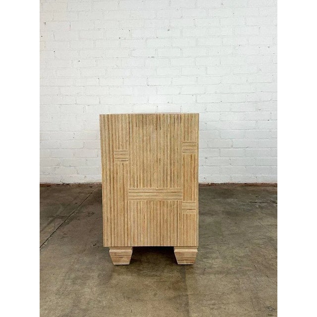 Tan Mid 20th Century Custom Baltic Birch Dresser -Handcrafted For Sale - Image 8 of 11