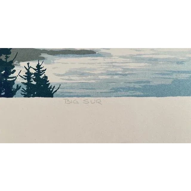 Big Sur, California, 1995 Hand Printed Silkscreen on Fine Art Paper 19 1/4 × 26 in 48.9 × 66 cm Edition of 124 Very rare...