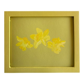 2025 Carolyn Misterek Giclee Print of Daffodils in Handpainted Frame For Sale