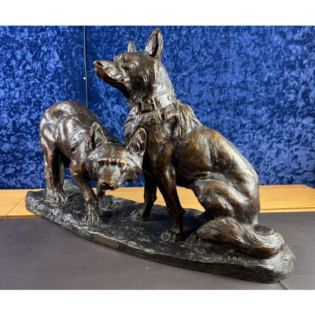 Thomas François Cartier, Monumental Terracotta Group, 1920s, Ceramic For Sale - Image 4 of 10