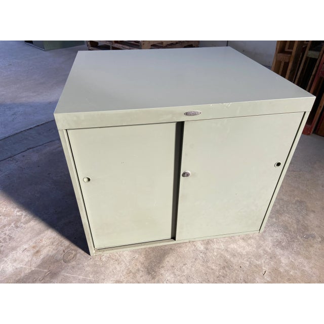 Cole steel vintage metal shelf , multipurpose metal cabinet book case can be mounted on a desk to have extra storage.