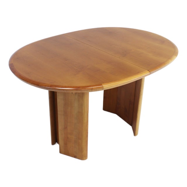 Vintage Oval Extendable Dining Table, 1960s For Sale