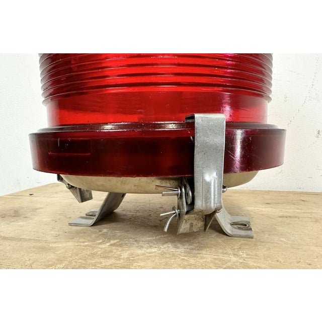 Red Vintage Airport Runway Light, 1960s For Sale - Image 8 of 18