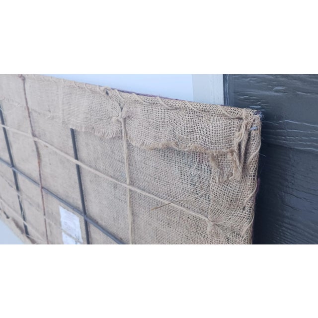 1980s Don Freedman for Tree Time Inc. Interlude- Geometric Rainbow Silk Wall Hanging For Sale - Image 9 of 11