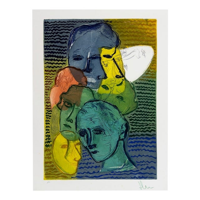 Sandro Chia, The Enigma of the Face, 2001, Etching For Sale