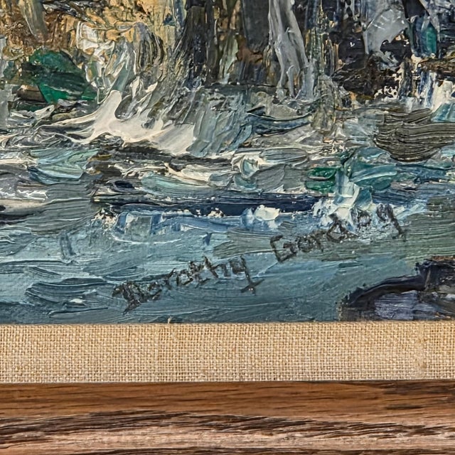 Dorothy A. Gordoy Carmel Surf California Coastal Oil Painting For Sale - Image 9 of 9