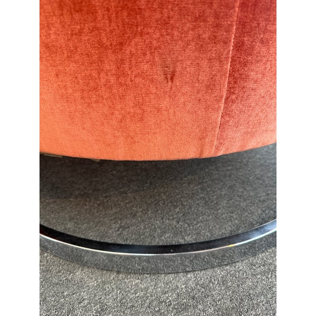 Pair of Jules Heumann for Metropolitan Steel + Rust Velour Club Chairs C1970s For Sale - Image 14 of 17