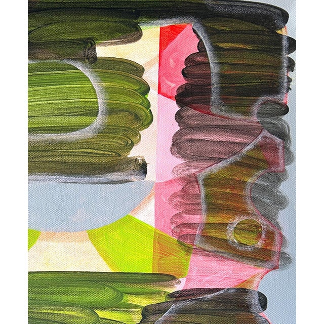 Max Manning “Untitled (CVS273)” Contemporary Red, Blue, & Green Geometric Abstract Painting, 2024 For Sale - Image 4 of 8