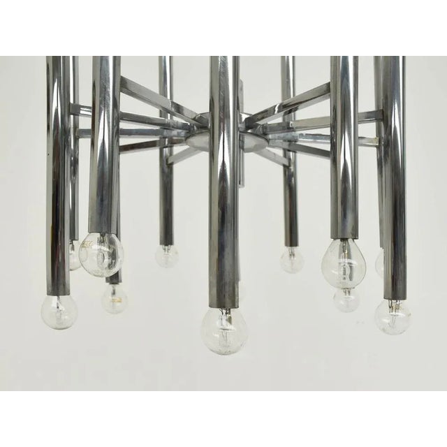 Mid-Century Modern Chandelier with 24 Bulbs by Geatano Sciolari, Italy, 1970s For Sale - Image 3 of 4