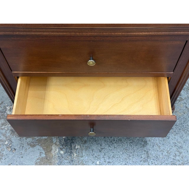 Shermag Louis Philippe Two Drawers Nightstand For Sale - Image 10 of 12