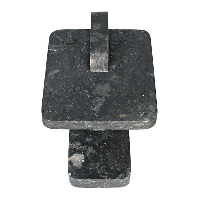 Noir NOIR North Side Table, Black Marble For Sale - Image 4 of 7