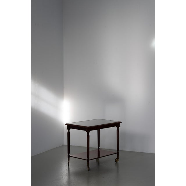 Danish Hepplewhite Mahogany Serving Trolley from Farre Møbelfabrik, 1970s For Sale - Image 17 of 18