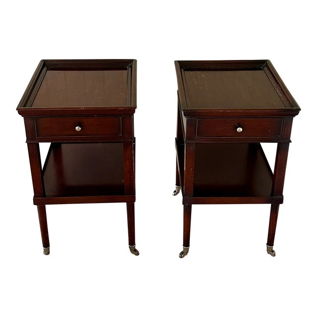 Pair of Baker Milling Road Side Tables Chairish
