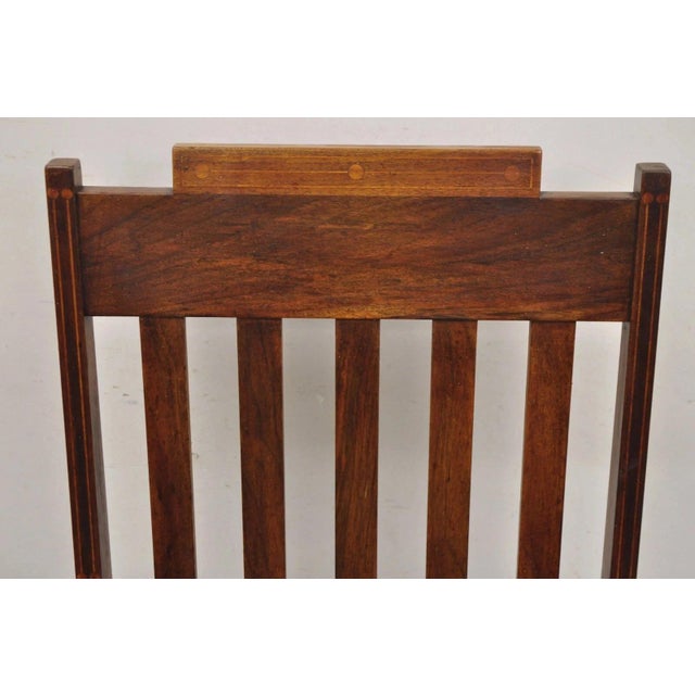 Early 20th Century Antique Edwardian Mahogany Mechanical Reclining Slatted Morris Lounge Arm Chair For Sale - Image 5 of 12