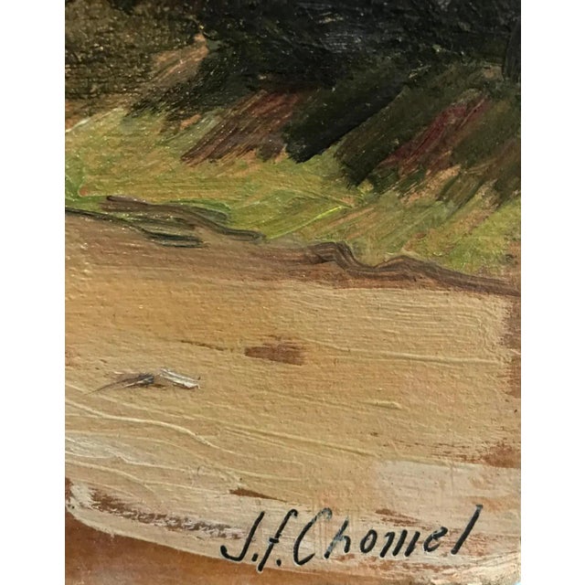 Jean Ferdinand Chomel, Sala Biellese, Italy, Oil on Cardboard, 1947 For Sale - Image 3 of 8