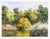 Rustic Late 20th Century Impressionist Pond and Trees Landscape Painting For Sale - Image 3 of 3