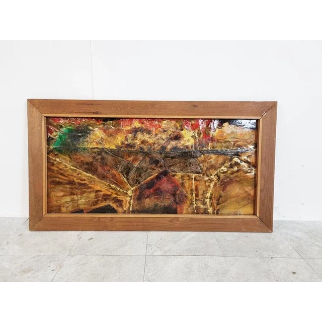 Brutalist Copper Painting by Germain Rotsaert, 1960s For Sale - Image 3 of 9