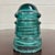 Antique Hemingray 12 Teal Glass Insulator For Sale In Kansas City - Image 6 of 6