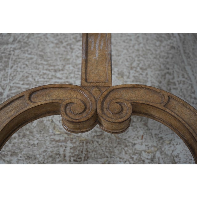 Vintage Italian Louis XVI Style Carved Marble Top Table For Sale - Image 14 of 15