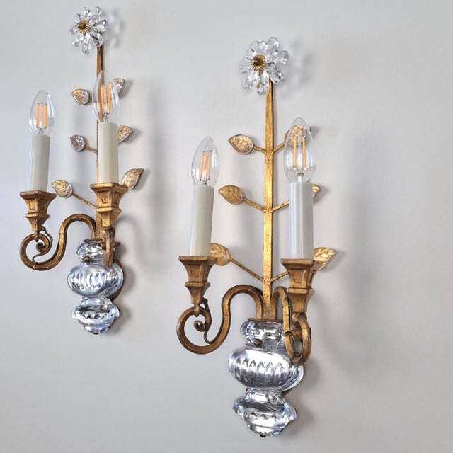 Mid-Century Modern Vintage Wall Lamps by Banci Firenze, Italy, 1960s, Set of 2 For Sale - Image 3 of 18