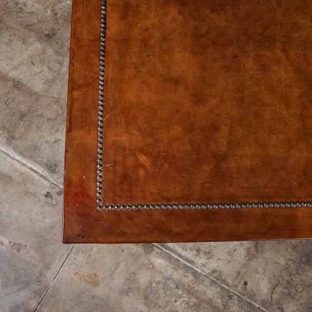 Jeff Knight Leather Coffee Table For Sale - Image 17 of 18