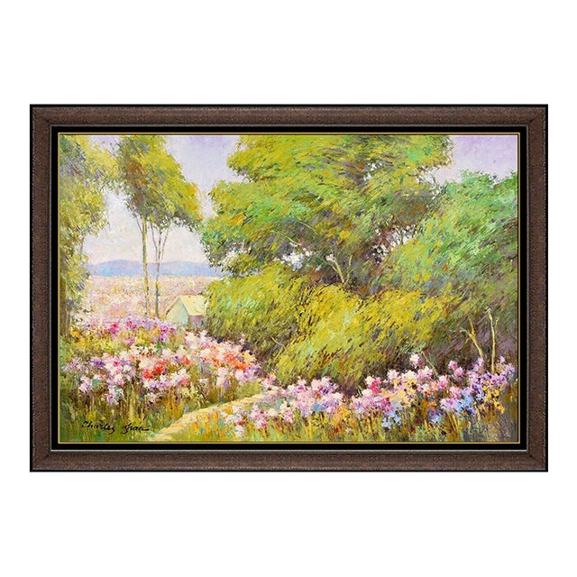 Late 20th Century Flower Field, Charles Zhan For Sale