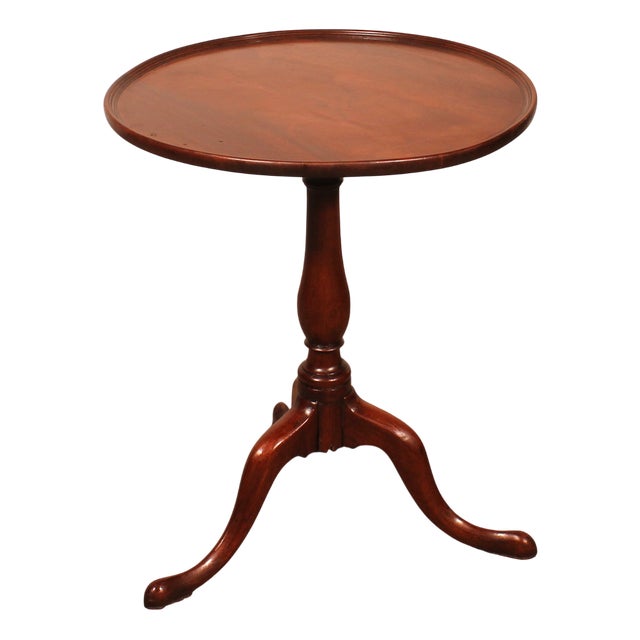 Small Mahogany Pedestal Table, 1800s For Sale
