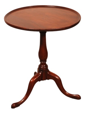 Small Mahogany Pedestal Table, 1800s