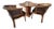 Three Vintage Cane Back Club Chairs and Fluted Pedestal Round Table For Sale