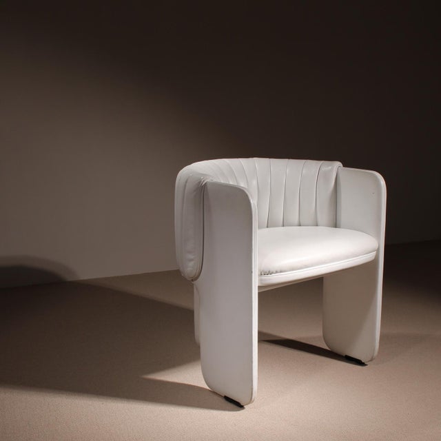 Animal Skin Dinette Armchair by Luigi Massoni for Poltrona Frau, Italy, 1972 For Sale - Image 7 of 14