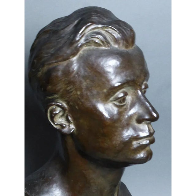 Black Vintage Bronze Sculpture by Grethe Gyde Petersen For Sale - Image 8 of 13