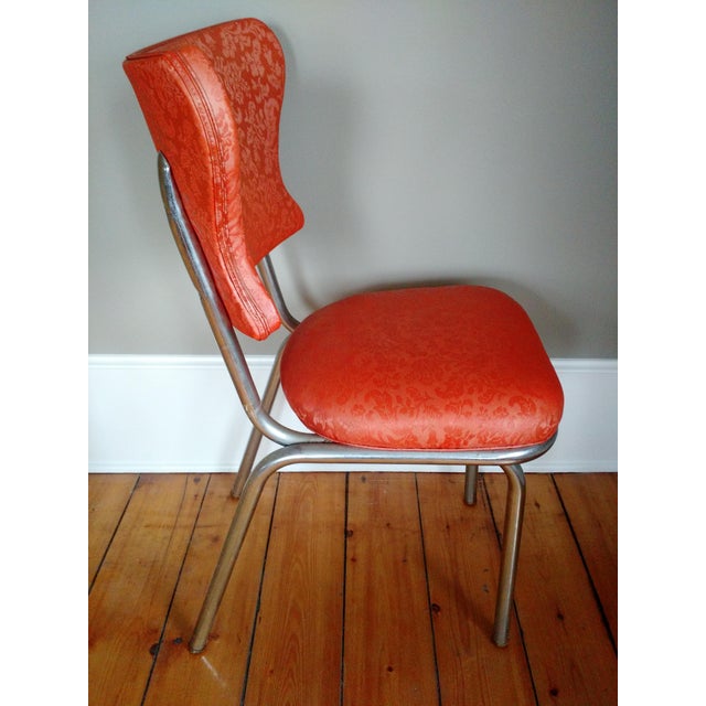 Retro 1950s Vinyl & Chrome Dining Chairs - Set of 4 | Chairish