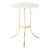Cedric Hartman Brass and Carrara Marble Side Table For Sale