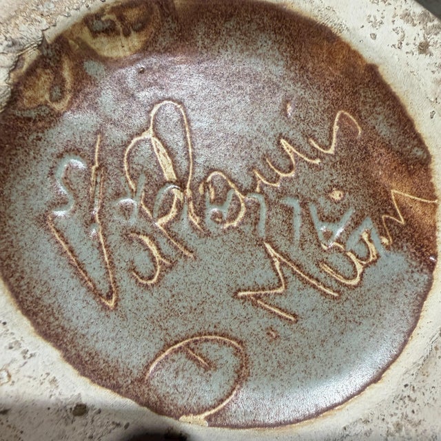Mid-Century Biomorphic Vallauris Ceramic Vase Dove For Sale - Image 9 of 12